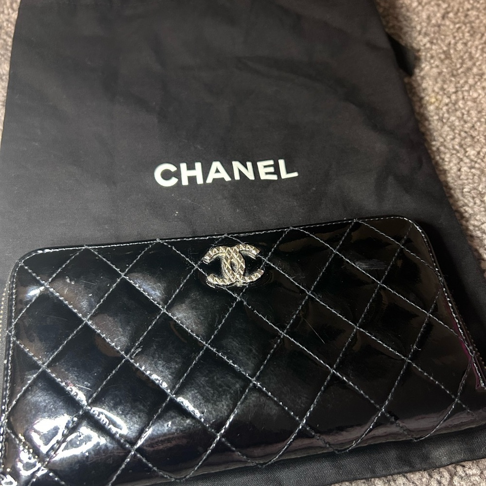 Chanel Black Quilted Wallet